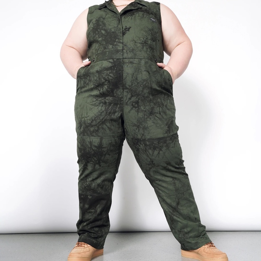 Wildfang essential marble dye sleeveless coverall